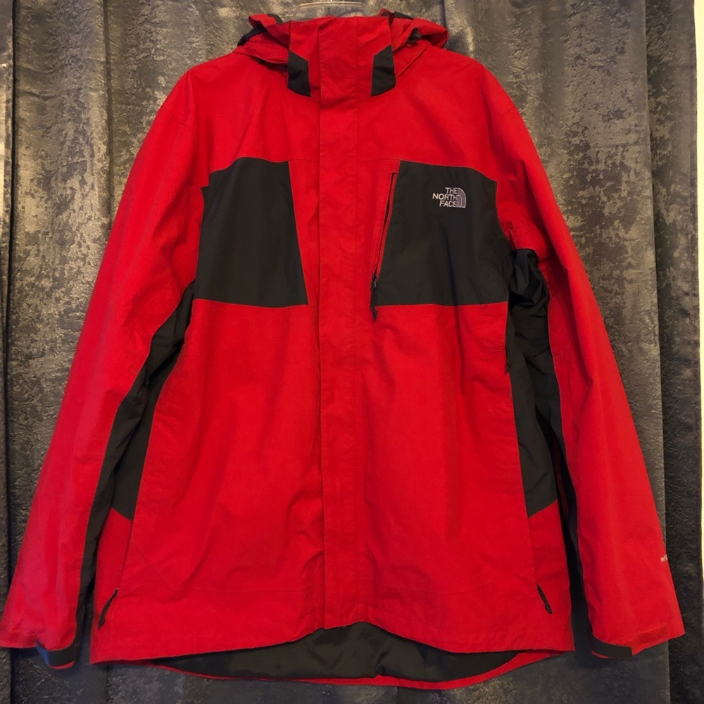 Red North Face Tri-Climent Jacket
